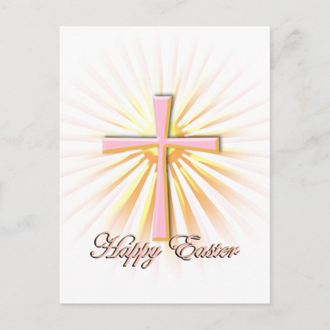 Religious Easter Holiday Postcard (Front)