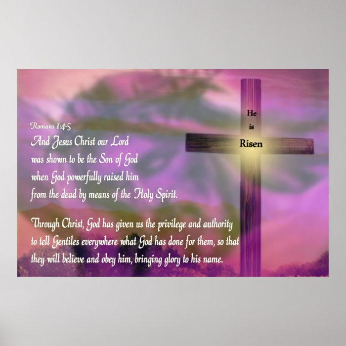 Religious Easter Poster   Jesus   He is Risen