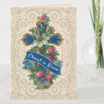 Religious Easter Resurrection Christ is Risen Holiday Card
