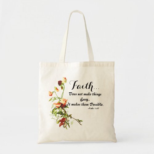 Religious Encouragement Quote Tote Bag