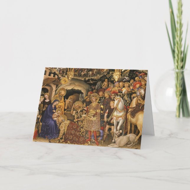 Religious Epiphany Christmas Three Kings Magi Holiday Card (Front)