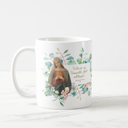 Religious Eucalyptus Immaculate Heart Mary Coffee Mug