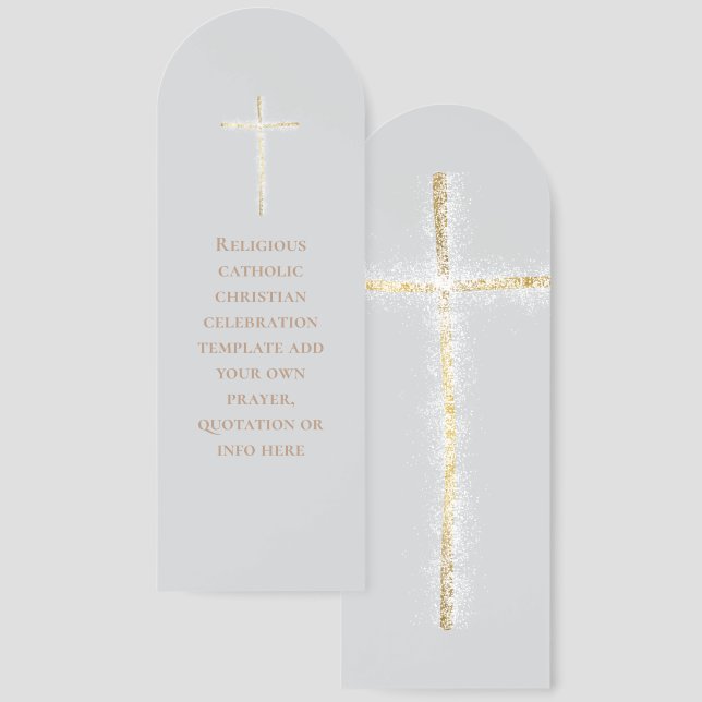 religious event christian cross bookmarks (Front & Back)