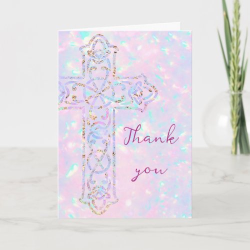 religious event  elegant thank you card