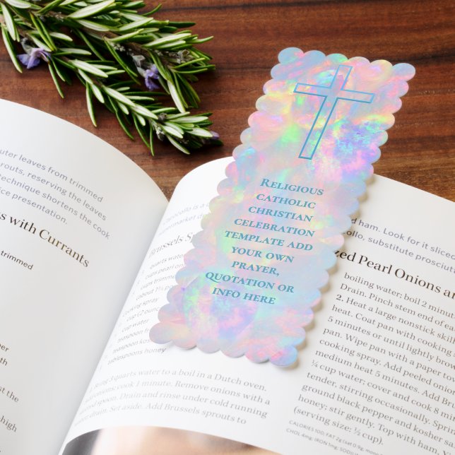 religious event pastel opal background bookmarks (Book)