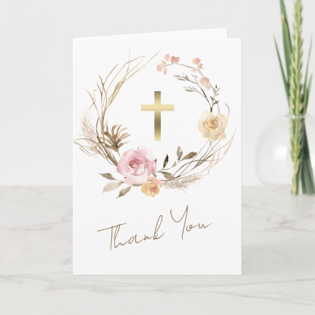 religious event Thank you card (Front)