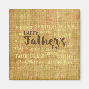 Religious Father’s Day, Qualities of Father Magnet