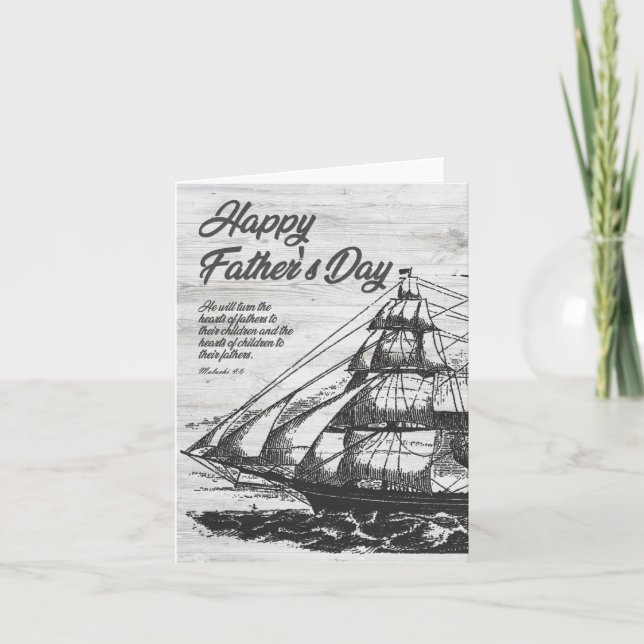 Religious Father's Day Card Bible Verse (Front)