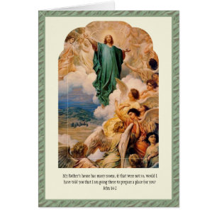 Religious Feast of Ascension Scripture Verse  Cards