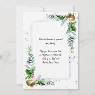 Religious Flat Holiday Card