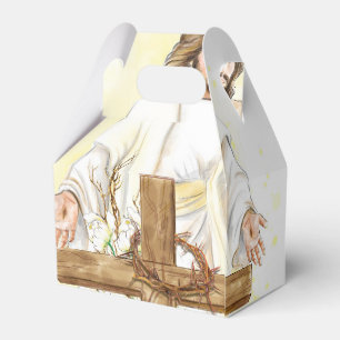 Religious Floral Favor Box