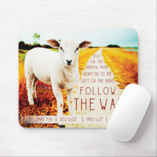 Religious Follow the Way Mouse Pad