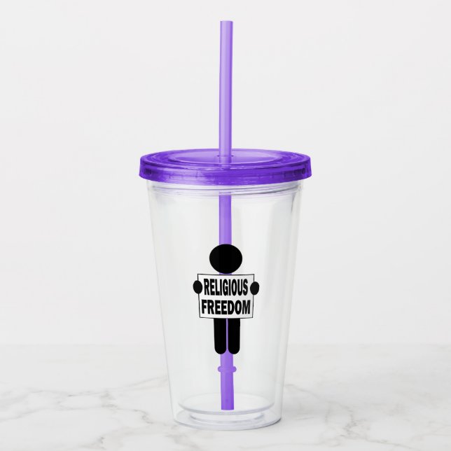 Religious Freedom Acrylic Tumbler (Front)