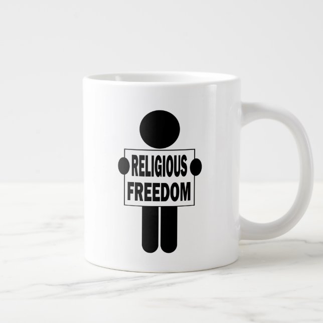 Religious Freedom Giant Coffee Mug (Right)