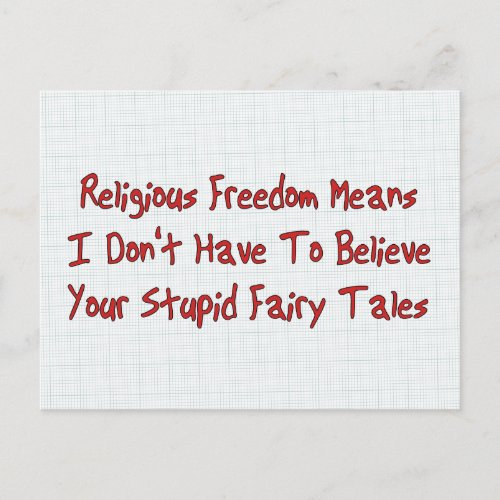 Religious Freedom Postcard