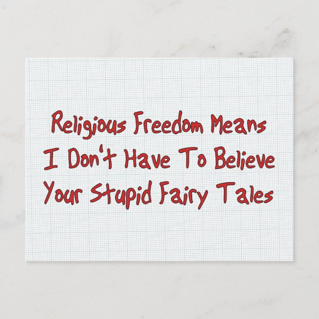 Religious Freedom Postcard (Front)