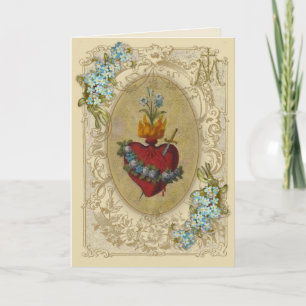 Religious Friendship Prayer Virgin Mary Vintage Card