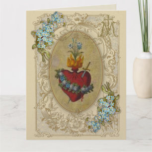 Religious Friendship Prayer Virgin Mary Vintage Card