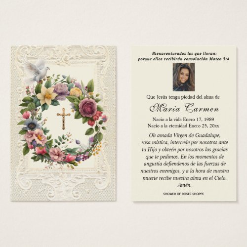 Religious Funeral Crucifix Floral Wreath 