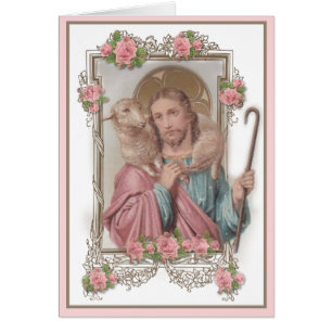 Religious Funeral Sympathy Jesus Thank You Cards