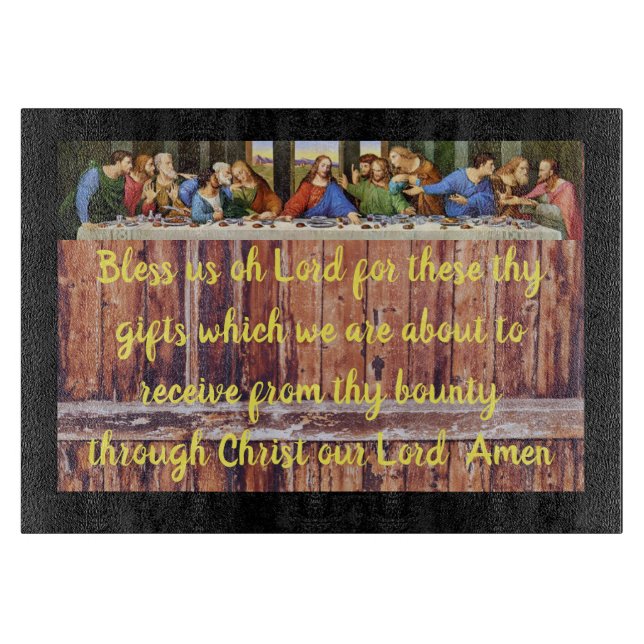 RELIGIOUS GLASS CUTTING BOARD (Front)