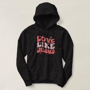 Religious God Christian Quote Words On Back Love L Hoodie