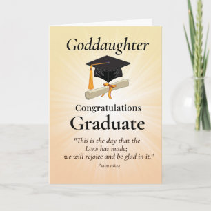 Religious Goddaughter Graduation Congrat Christian Card