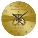 Religious Golden 50th Wedding Anniversary Clock Religious Golden 50th Wedding Anniversary Clock