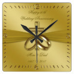 Religious Golden 50th Wedding Anniversary Clock Religious Golden 50th Wedding Anniversary Clock