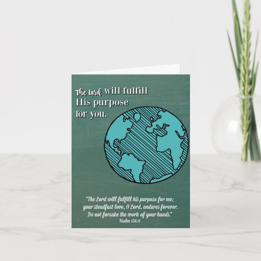 Religious Graduation Card-The Lord's Purpose Card | Zazzle