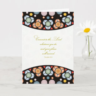 Religious Graduation Congratulations Proverbs 16:3 Card