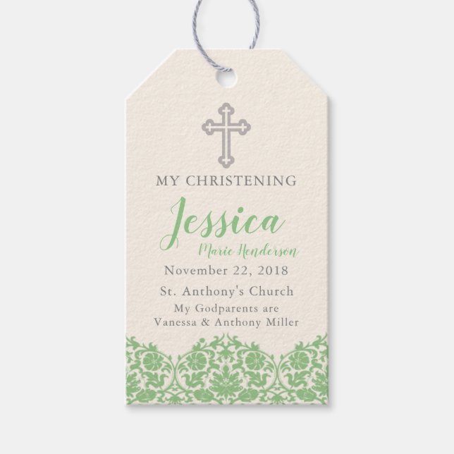 Religious Green Tag (Front)