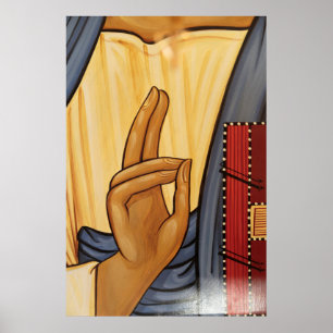 Religious Hand Signal Art Poster