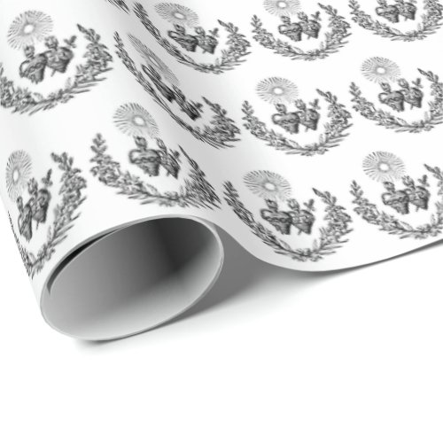 Religious Heart of Jesus and Mary  Wrapping Paper