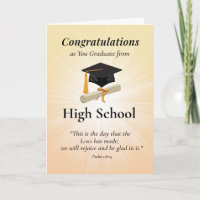 Religious High School Graduation Scripture Congrat