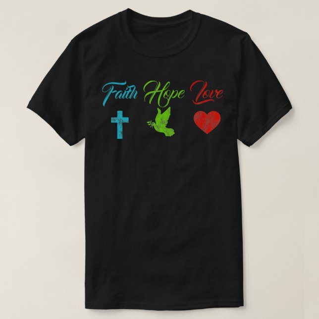Religious Inspirational Christian Saying Love Pun  T-Shirt (Design Front)