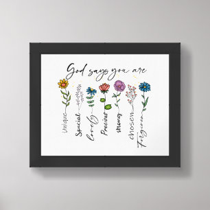 Religious Inspirational Framed Art