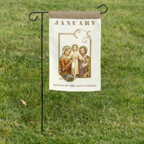 Religious January Jesus Mary Joseph Holy Family Garden Flag