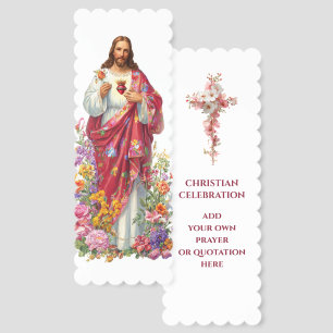 Religious Jesus Christ Sacred Heart Christian Art Bookmarks