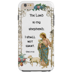 Religious Jesus Good Shepherd Lamb Vintage Tough iPhone 6 Plus Case