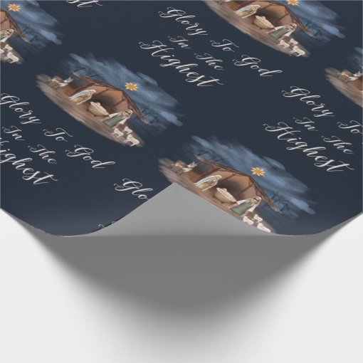 Religious Jesus Nativity Christian Wrapping Paper Zazzle