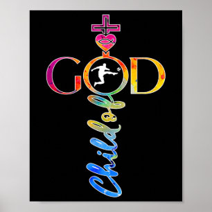 Religious Jesus Soccer Child Of God Soccer _1  Poster