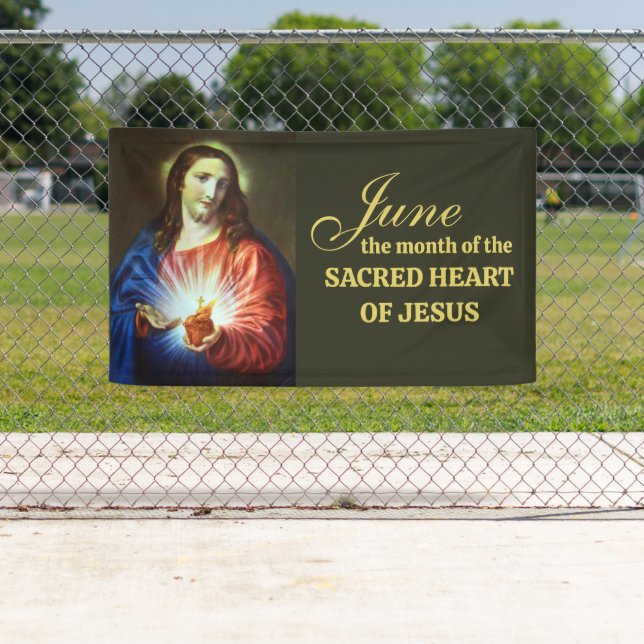 Religious June Sacred Heart of Jesus  Banner (Insitu)