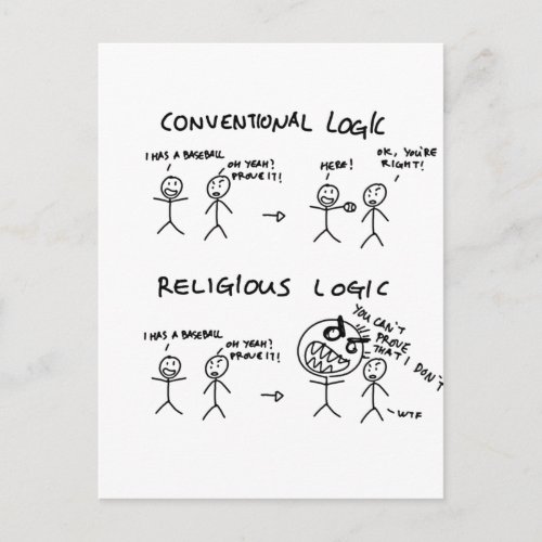 Religious Logic Postcard