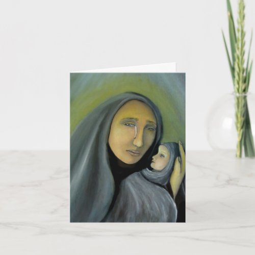 Religious Madonna And Child Christmas Religious Holiday Card