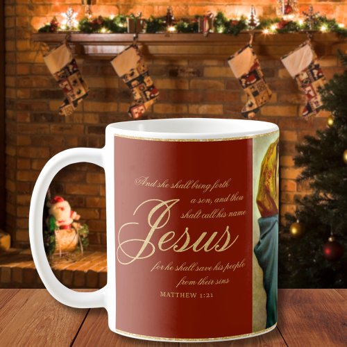 Religious Madonna  Child Catholic Christmas Gift Coffee Mug