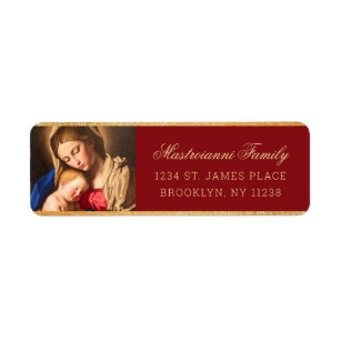 Religious Christmas Return Address Labels | Zazzle