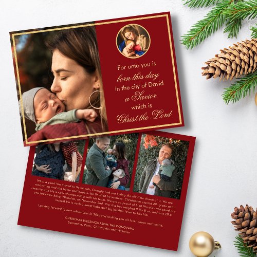 Religious Madonna  Child Photo Catholic Christmas Holiday Card