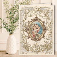 Religious Mary Baby Jesus Vintage Catholic