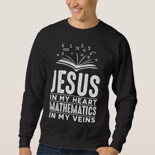 Religious Math Lover _ Religion Science Christ Sweatshirt